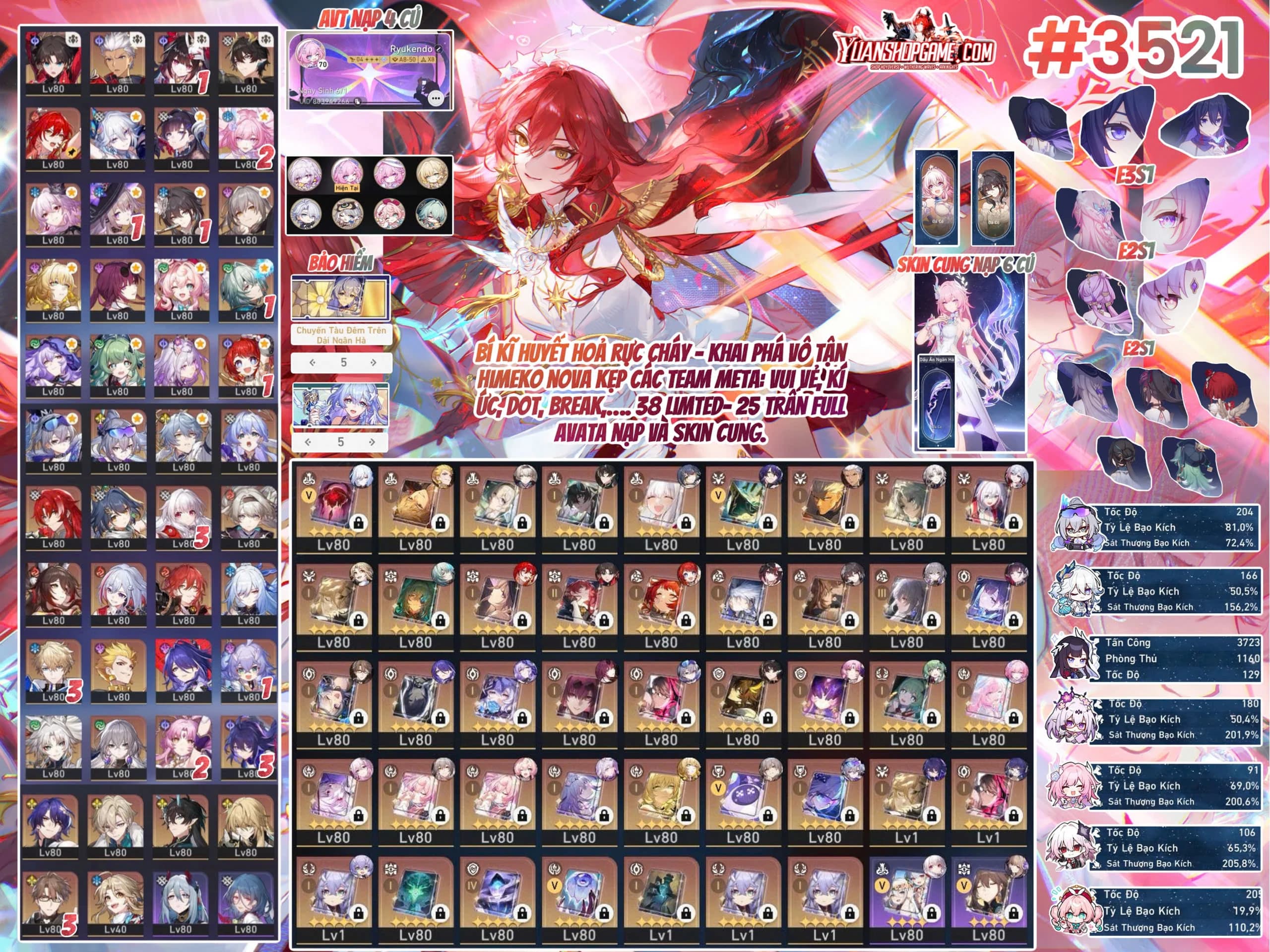 [ #3521 VIP ACCOUNT FULL TEAM TOP META FULL VẬT PHẨM SƯU TẦM NẠP CỰC HIẾM GIÁ HỜI ]